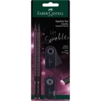 Lápis de grafite Faber-Castell 118296 B preto rosa 2 unid.