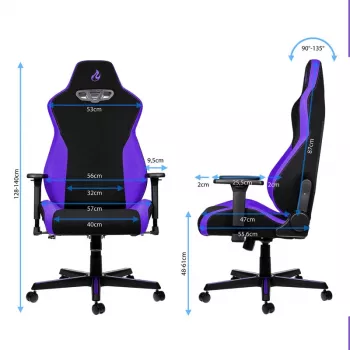 Cadeira gaming Nitro Concepts S300 - Nebula roxo