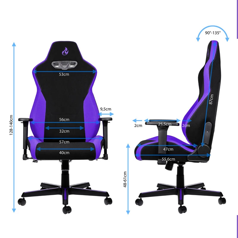 Cadeira gaming Nitro Concepts S300 - Nebula roxo