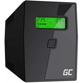 UPS Green Cell UPS01LCD fonte de alimentação ininterrupta Line-Interactive 0,6 kVA 360 W 2 tomadas