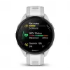 Smartwatch GARMIN Forerunner 165 — GPS, AMOLED 1,2 polegadas, 4 GB, 5 ATM, 11 dias de bateria, Caixa cinzenta, Bracelete branca
