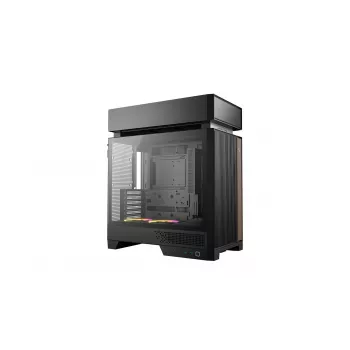 Caixa de PC DeepCool CL660 preta — ATX/Micro-ATX/Mini-ITX, vidro temperado, 2x3,5 polegadas + 1x2,5 polegadas, frente 140 mm, topo/traseira 120-140 mm