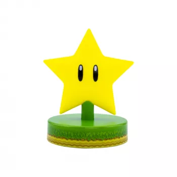 Candeeiro de mesa Paladone Super Mario Super Star Icon Light — luz noturna LED decorativa