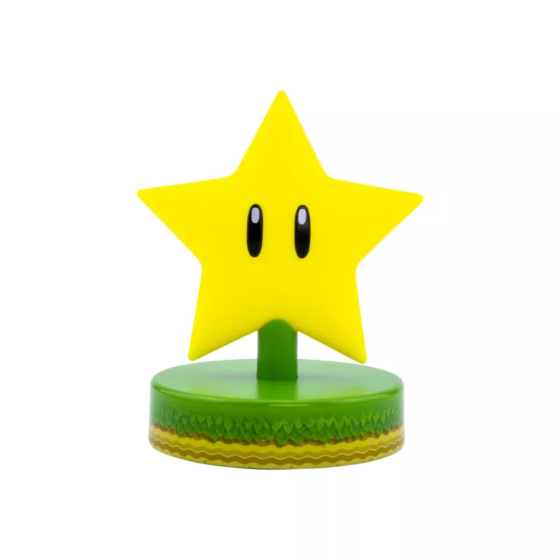 Candeeiro de mesa Paladone Super Mario Super Star Icon Light — luz noturna LED decorativa