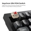 Teclado mecânico 75% Keychron V1 Ultra 8K — QWERTY, Bluetooth e cabo, RGB, preto