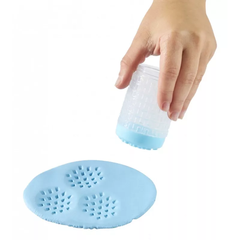 Massa de modelar Wonder Factory Never Dry Dough, azul-claro, laranja