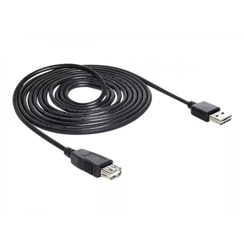 Cabo USB DeLOCK EASY-USB 2.0-A 5m preto