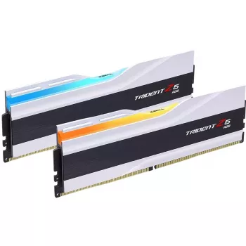 DIMM 32 GB DDR5-7200 (2x 16 GB) kit duplo, memória RAM branca, F5-7200J3445G16GX2-TZ5RW, Ripjaws M5 RGB, INTEL XMP