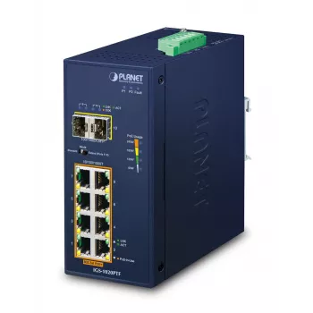 Switch não gerido PLANET IP30 Ind 8-P 10/100/1000T