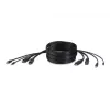 Cabo combo KVM seguro Belkin - cabo de teclado / vídeo / rato / áudio - USB, ficha mini, DisplayPort (macho) para ficha jack estéreo mini, USB Type