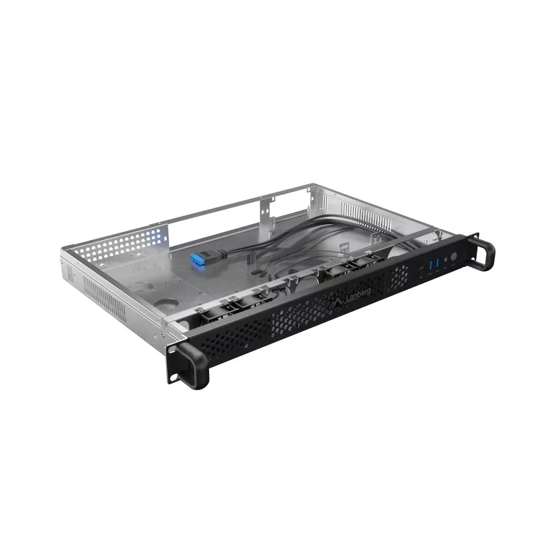 Caixa rack Lanberg SC01-3001-10B 1U preto 4 ventoinhas