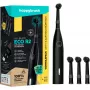 happybrush ECO R2 Allblack, adulto, escova de dentes vibratória, limpeza profunda, polir, sensível, 8800 movimentos por minuto, preto, Alemanha