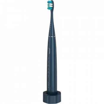 Escova de dentes sem fios, azul-marinho, 3 cabeças de escova, 1400mAh, funções: suave, limpeza, massagem, branco, esfregar