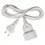 Brennenstuhl H03VVH2-F 2x0,75 - Cabo de extensão de alimentação - ficha Euro (M) - IEC 60906-1 (F) - 3,0m - branco (1161660)