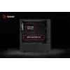 Savio Noctis Glass RGB Cube caixa para PC, ATX/Micro-ATX/Mini-ITX, frente de vidro temperado, ventoinhas RGB, preta