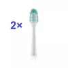 Cabeça de escova de encaixe ETA ETA070990200, 2 unid., cerdas médias, turquesa/branco