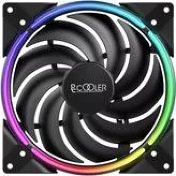 Ventoinha para caixa RGB PCCOOLER CORONA-MAX-RGB 1000–2000 rpm 140 mm
