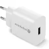 CARREGADOR DE TELEFONE 1X USB 18 W QC 3.0 BRANCO