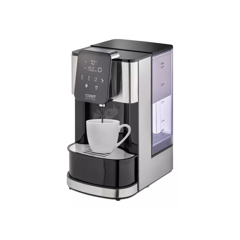 Chaleira elétrica Caso Turbo dispensador de água quente HW 1660 — 4 L, 2600 W, preto/aço inoxidável