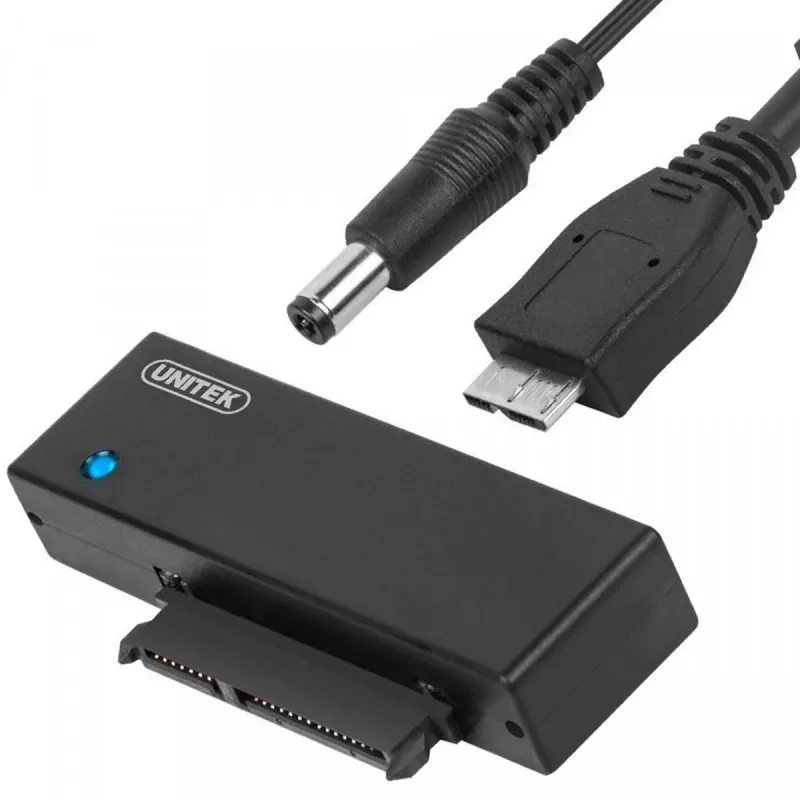 Placa de interface Unitek Y-1039, cabo USB incluído, 5 Gbit/s, preto, Plug-and-Play
