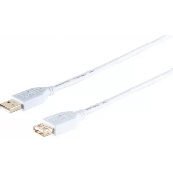 Cabo de extensão USB ShiverPeaks 77123-W — High Speed USB 2.0 ficha A para conector fêmea A, comprimento não indicado