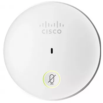 Microfone de mesa Cisco CS-MIC-TABLE-J — microfone com fios para telefone IP, 80–20.000 Hz, ficha Hirose de 4 pinos, branco