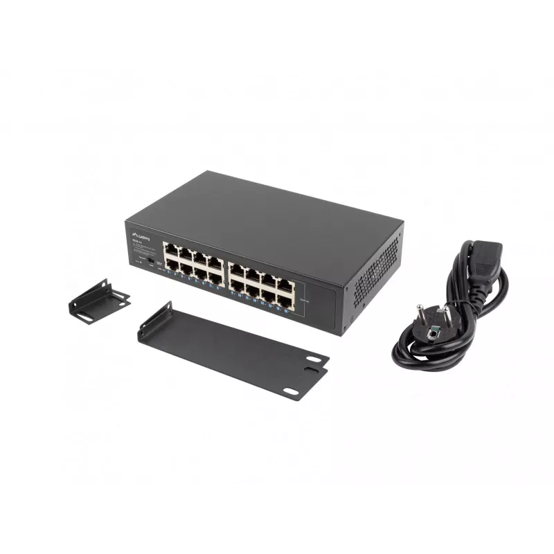 Comutador Lanberg RSGE-16 Rack 10/19 (16 portas 1Gb)