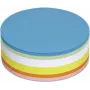Maul cartões de moderação 6394799 círculo Ø 13,5 cm branco, amarelo, laranja, vermelho, verde, azul, 250 unid. (6394799)