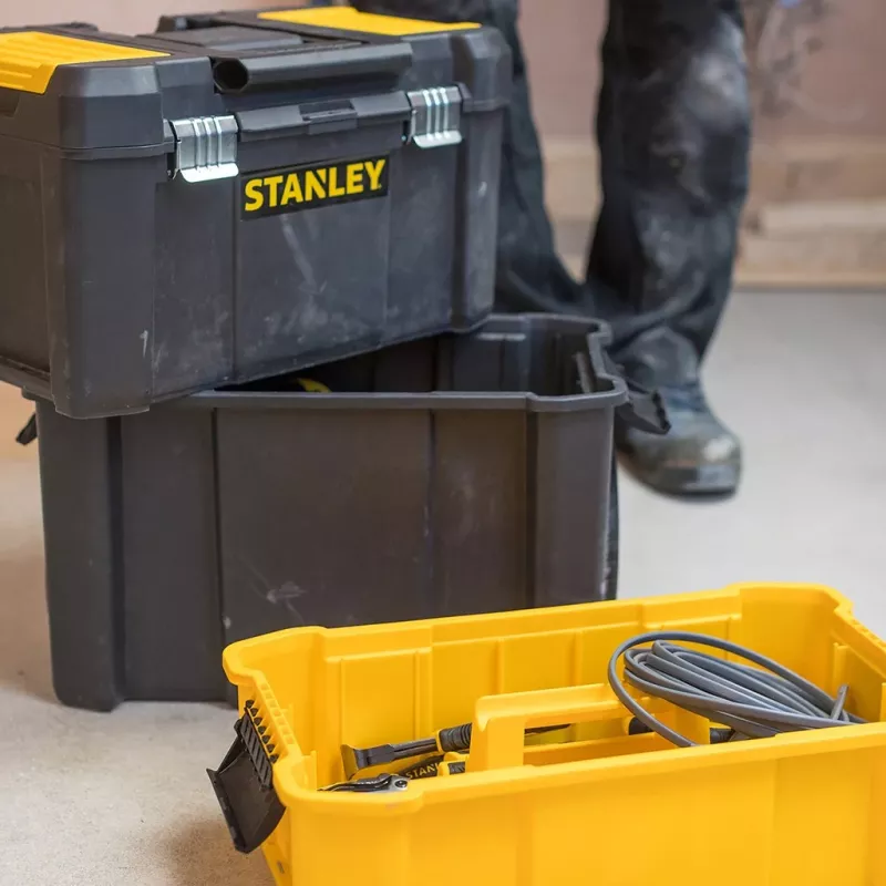 Stanley Essential Tool mala rígida plástico cinzento, amarelo