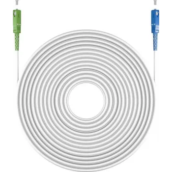 Goobay 59623 Cabo de fibra ótica 15 m SC/UPC SC/APC FTTH OS2 branco (59623)