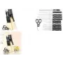 Conjunto de facas de cozinha Esmeyer Orion 12 peças — lâminas em aço inoxidável, conjunto completo para cortar e preparar