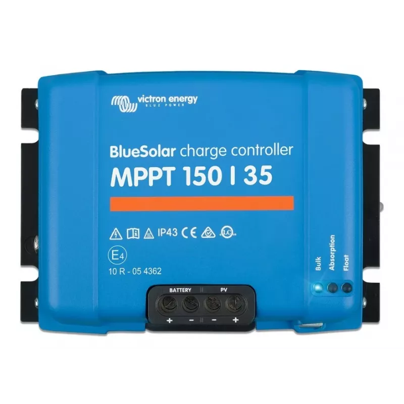 Controlador de carga solar MPPT BlueSolar 150/35 — entrada PV 150 V, corrente de carga 35 A