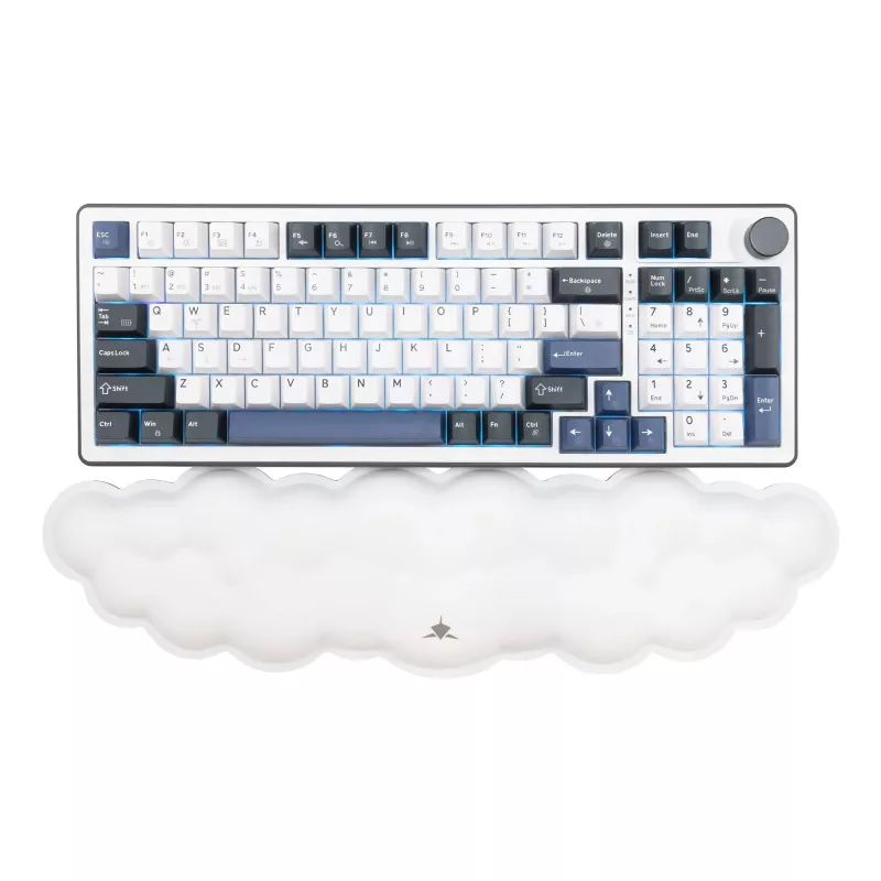 White Shark KP-012 Cumulus Cloudy apoio de pulso para teclado, branco