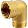 Cotovelo em latão fêmea + macho 42 mm (G 1 1/4), ligação