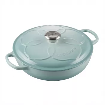 Le Creuset Gourmet Professional panela flor 26 cm Sea Salt