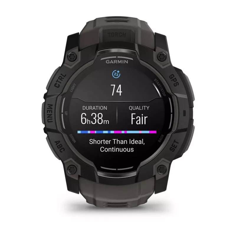 Garmin Instinct 3 AMOLED 3.3 cm (1.3) 50 mm Digital 416 x 416 píxeis Ecrã tátil preto GPS (Satélite)