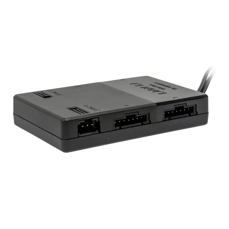 Controlador Lian Li UNI HUB SL-INF 12SLIN-CONT3W branco — hub para ventoinhas RGB e fitas LED