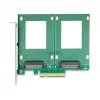 Adaptador U.2 interno DeLOCK 90162 Interface host PCIe indicadores LED