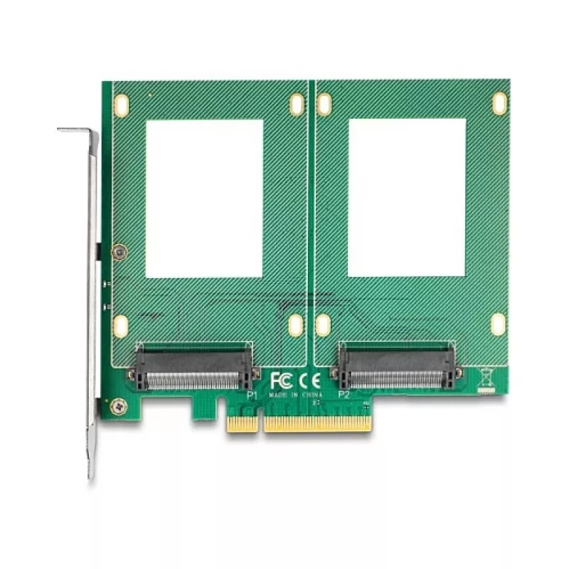 Adaptador U.2 interno DeLOCK 90162 Interface host PCIe indicadores LED