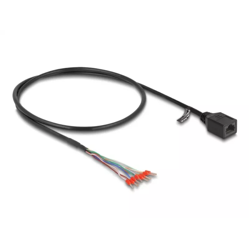 Cabo de rede DeLOCK 88005 RJ45 Cat.5e 0,5 m preto