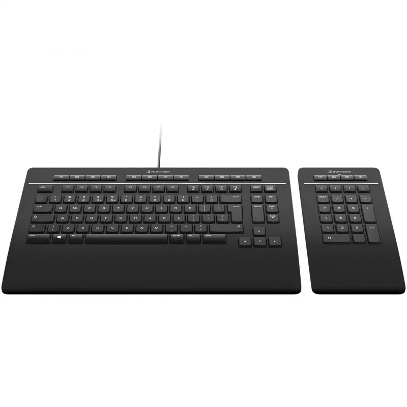 Teclado 3Dconnexion Pro com teclado numérico - Teclado e teclado numérico - USB - QWERTZ - Alemão (3DX-700091)
