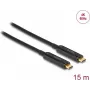 Cabo de vídeo USB-C ótico ativo DeLOCK 84104 4K 60 Hz 15 m