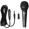 Microfone SVEN MK-110 (com fio, dinâmico, metal, cabo 4,0 m, jack 6,3 / 3,5 mm, preto)