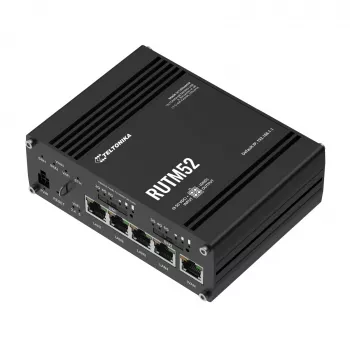 Router 5G Teltonika RUTM52, 5x GbE, Dual-SIM, eSIM, Wi-Fi 5