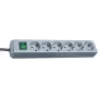 Régua de tomadas Brennenstuhl Eco-Line 6 tomadas (prateado) (1159540015)