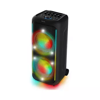 Altifalante portátil para festas Philips TAX5000E/10 2 vias, 100 W RMS, Bluetooth, 20–20000 Hz, 4 Ω, preto