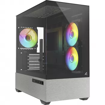 Caixa Sharkoon MK7 ARGB mATX 2x vidro