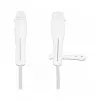 Tampa antipoeira DeLOCK para ficha USB Type-C e ficha Apple Lightning conjunto 2 unid. branco