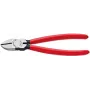 Alicate de corte diagonal Knipex compr. 140 mm cabeça polida revestimento de plástico