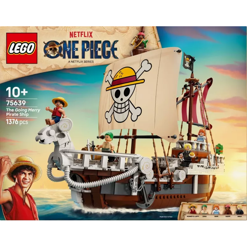 Conjunto LEGO The Going Merry navio pirata 75639 — modelo em peças One Piece